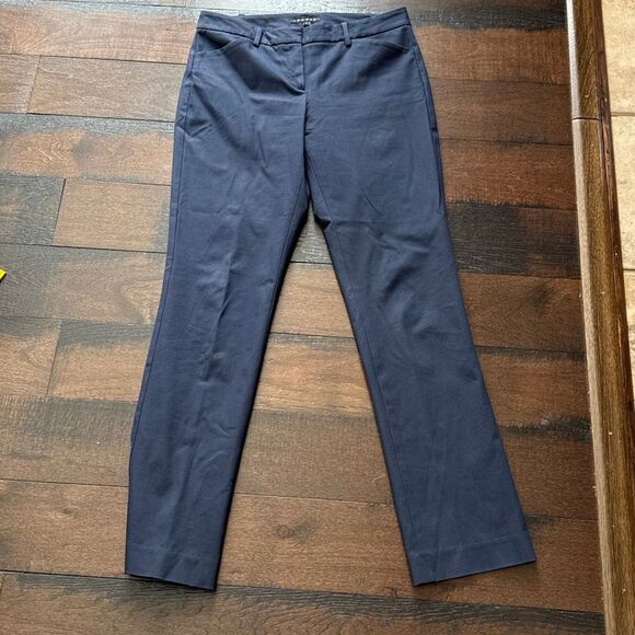 Theory navy blue women’s dress pants size 6 classic closet staple work career bo - Picture 1 of 9